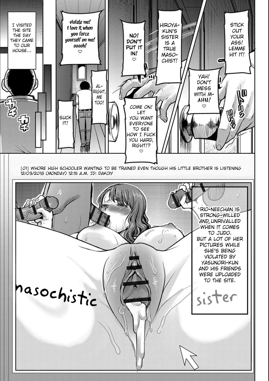 Hentai Manga Comic-Exposing My Family Series-Read-204